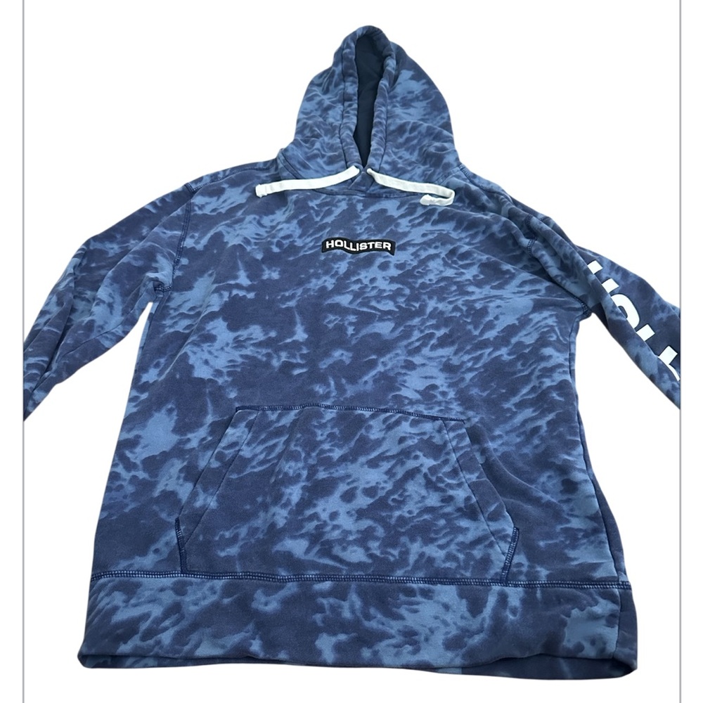 Hollister Navy Tie-Dye Pullover